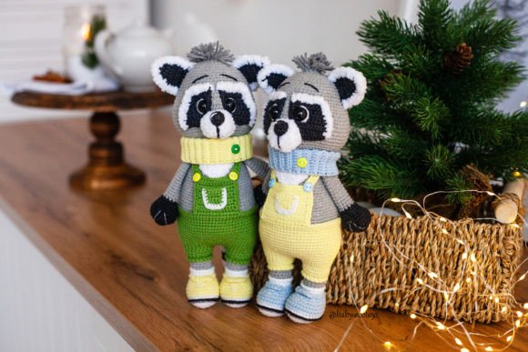 Crochet Pattern Raccoon Max Toy