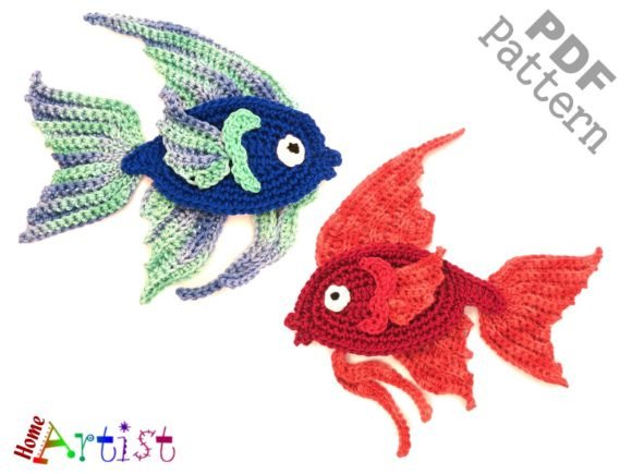 Customizing with Charm: A Deep Dive into the Fish Fantail 3 Crochet Applique Pattern