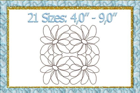 Flower Quilt Block Machine Embroidery Design Evaluation