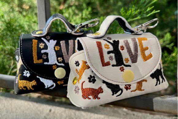 ITH Mini Bag I Love Cat Machine Embroidery Design Review
