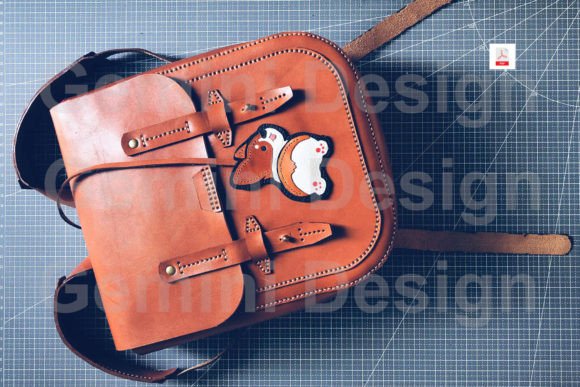 Leather Pattern Backpack DIY, PDF File