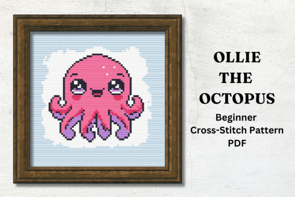 Ollie the Octopus Marine Pattern 2: A Digital Cross Stitch Guide