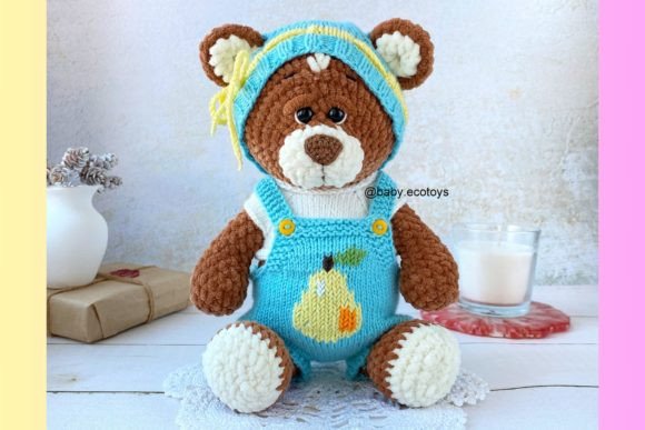 Plush Teddy Bear Brownie with Outfit